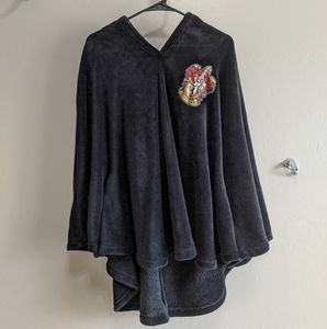 Harry Potter Gryffindor Fleece Sleep Poncho Black
